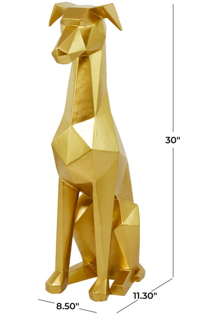 Shop Uma Gold Geometric Dog Sculpture