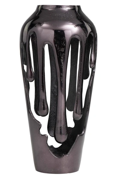 Shop Uma Drip Vase In Black
