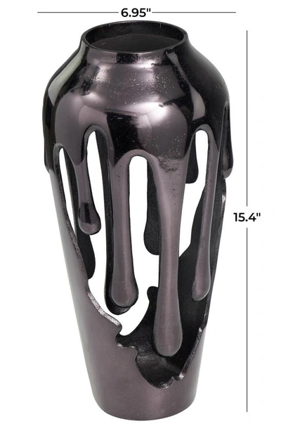 Shop Uma Drip Vase In Black