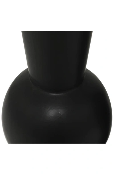 Shop Uma Set Of 2 Assorted Ceramic Vases In Black