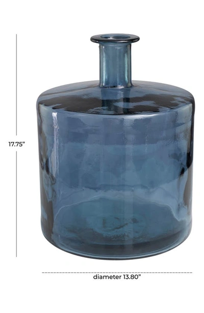 Shop Uma Recycled Glass Vase In Blue