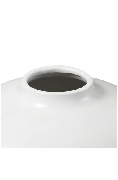 UMA GINGER BIRCH STUDIO WHITE CERAMIC VASE 