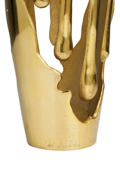 Shop Uma Drip Vase In Gold