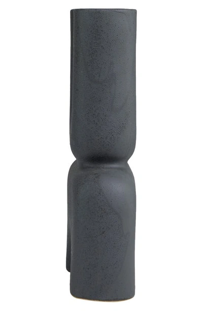 Shop Uma Arch Abstract Ceramic Vase In Black
