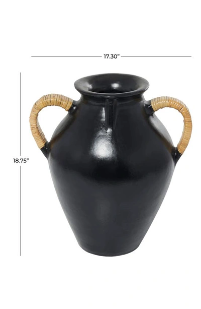 Shop Uma Terracotta Jug Vase In Black