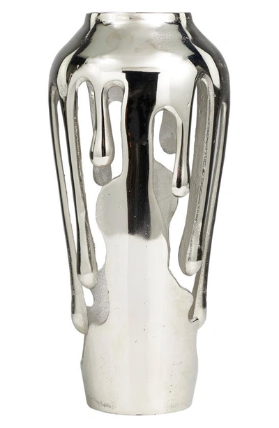Shop Uma Drip Vase In Silver