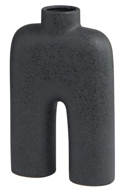 Shop Uma Novogratz Arch Abstract Ceramic Vase In Black