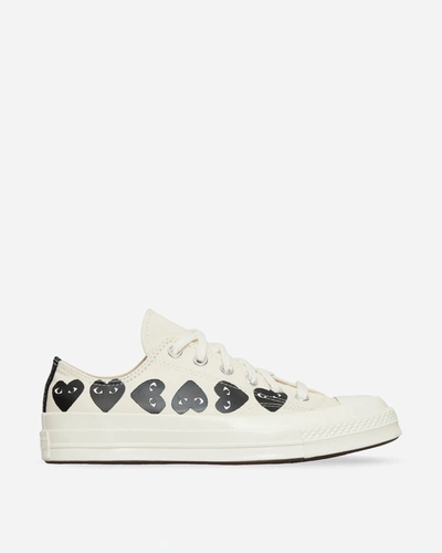 Shop Comme Des Garçons Play Converse Multi Heart Chuck 70 Low Sneakers In White