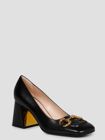 Shop Gucci Horsebit Mid-heel Pump