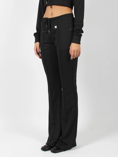Shop Courrèges Jersey Flared Track Pant