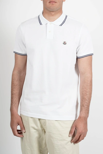 Shop Moncler Logo Patch Polo Shirt