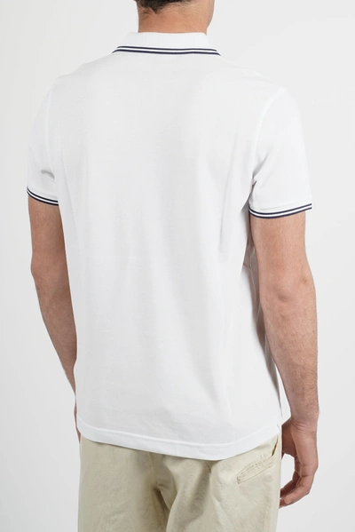 Shop Moncler Logo Patch Polo Shirt