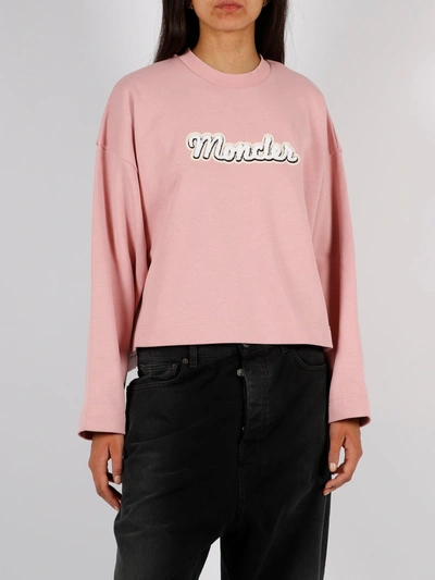 Shop Moncler Logo Sweatshirt