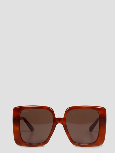 Shop Gucci Oversize Rectangular-shape Sunglasses
