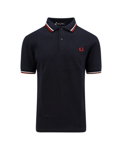 Shop Fred Perry Cotton Polo Shirt With Embroidered Logo