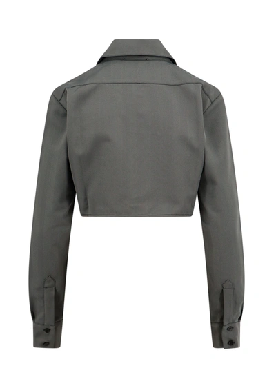 Shop Coperni Recycled Nylon Shirt With Metal Patch