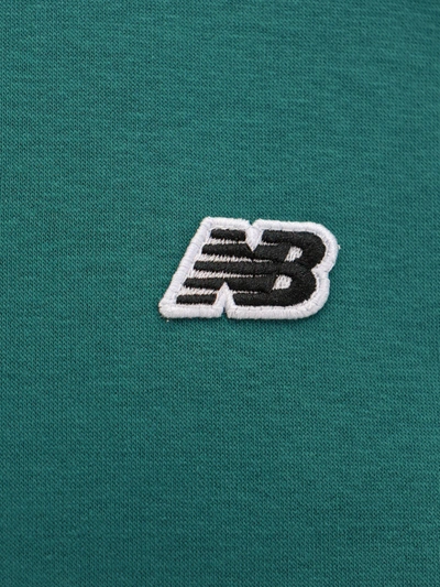 Shop New Balance Cotton Sweatshirt With Embroidered Logo