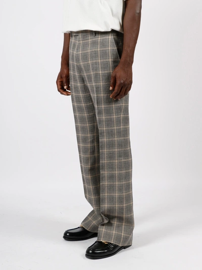 Shop Gucci Wide Trousers In Prince Of Wales