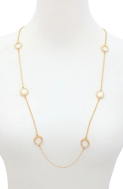 Shop T Tahari Goldtone Long Dainty Necklace