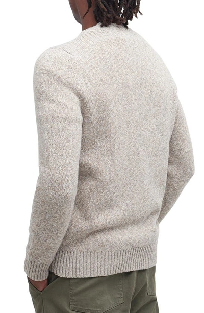 Shop Barbour Atley Wool Sweater In Stone