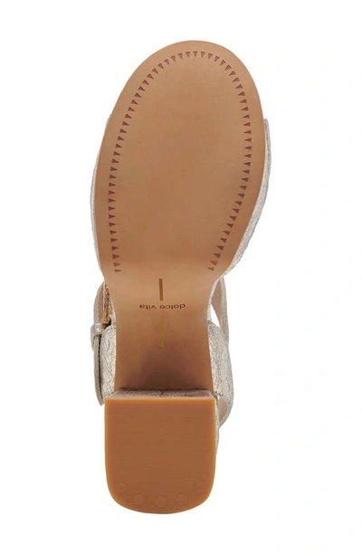 Shop Dolce Vita Bobby Platform Sandal In Platinum Leather