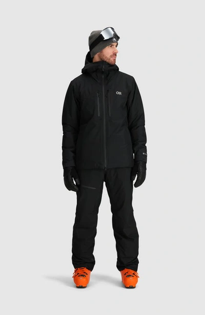 Shop Outdoor Research Tungsten Ii Gore-tex® Waterproof Snow Jacket In Black