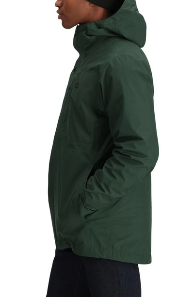 Shop Outdoor Research Foray Waterproof & Windproof 3-in-1 Parka In Grove