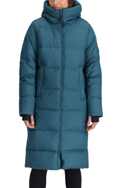 Shop Outdoor Research Coze 700 Fill Power Down Parka In Harbor