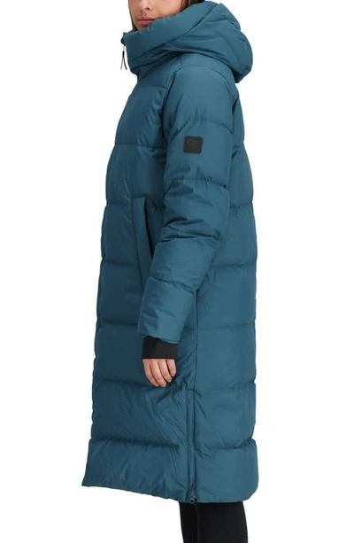 Shop Outdoor Research Coze 700 Fill Power Down Parka In Harbor