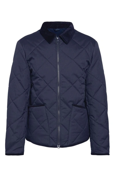 Shop Barbour Easton Liddesdale Quilted Jacket In Dark Navy