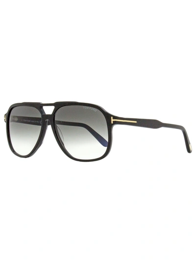 Shop Tom Ford Men's Navigator Sunglasses Tf753 Raoul 01b Black 62mm In Multi