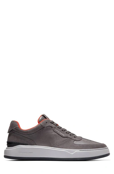 Shop Cole Haan Grandpro Crossover Sneaker In Pavement/ Citrus Red