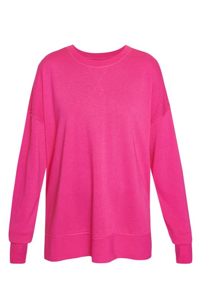 Shop Sweaty Betty After Class Sweatshirt In Punk Pink