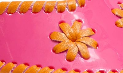 Shop Jack Rogers Jacks Jelly Sandal In Fuchsia/ Flame Orange