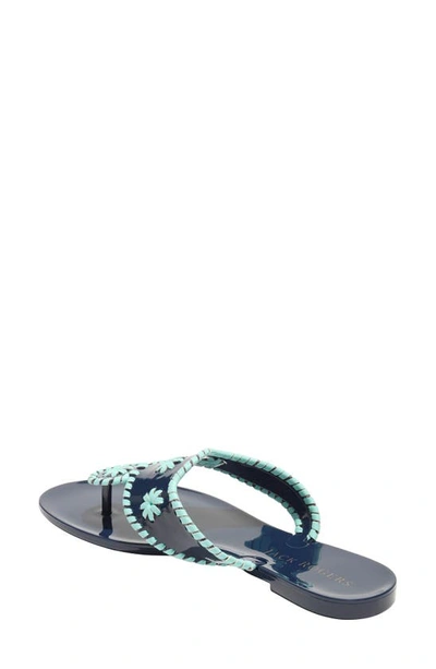 Shop Jack Rogers Jacks Jelly Sandal In Midnight/ Turquoise