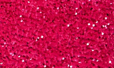 Shop Endless Rose Sequins Velvet Miniskirt In Fuchsia