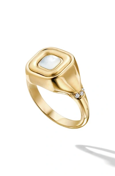Shop Cast The Signet Flip Ring In Gold