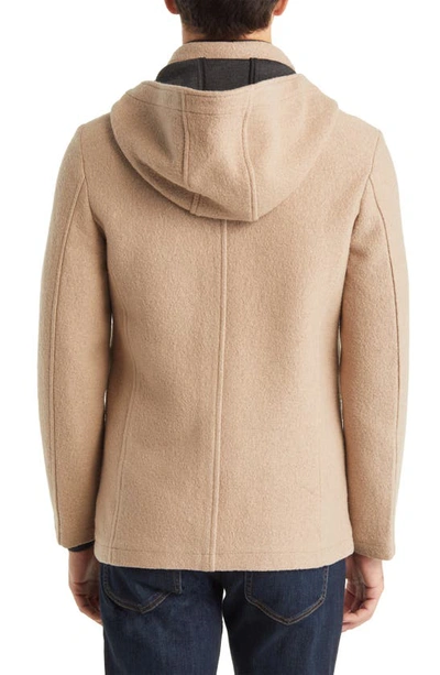 Shop The Normal Brand Balboa City Hooded Peacoat In Maple