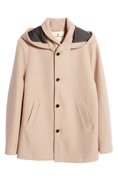 Shop The Normal Brand Balboa City Hooded Peacoat In Maple