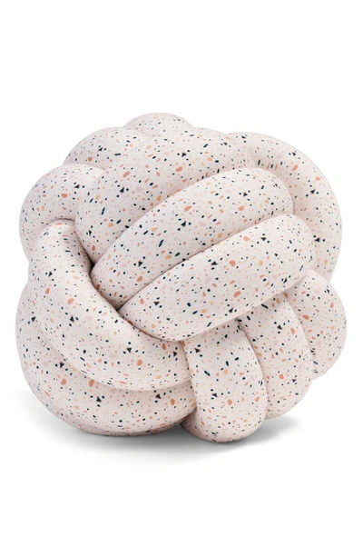 Shop Bearaby Hugget Knot Organic Cotton Accent Pillow In Terrazzo