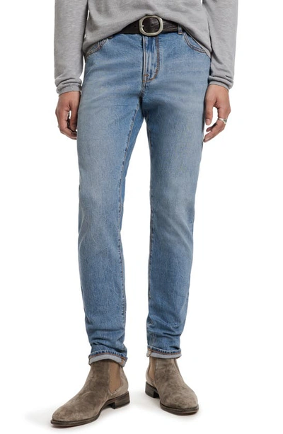 Shop John Varvatos Brent Slim Jeans In Cloud Blue