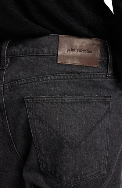 Shop John Varvatos Dani Tapered Jeans In Black
