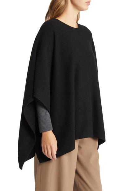 Shop Vince Boiled Cashmere Knit Poncho In Black