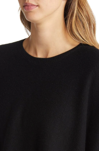 Shop Vince Boiled Cashmere Knit Poncho In Black