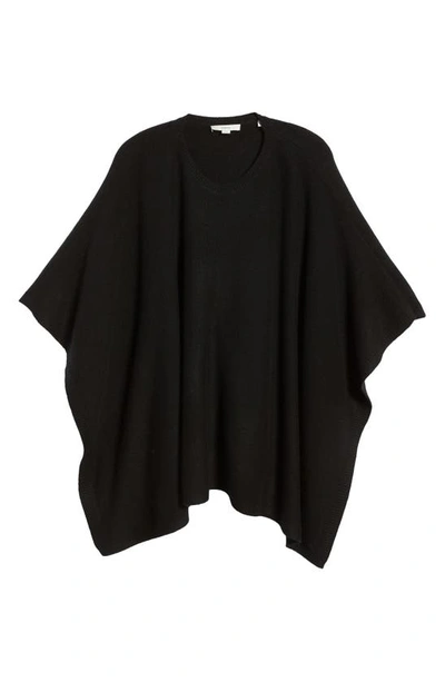 Shop Vince Boiled Cashmere Knit Poncho In Black