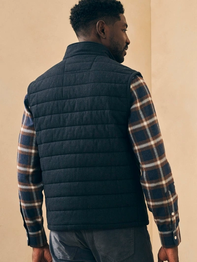 Shop Faherty Teton Valley Vest In Charcoal Heather