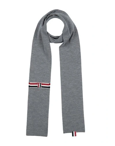 Thom Browne Woman Scarf Grey Size - Virgin Wool In Grey