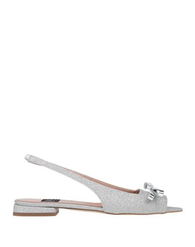 Shop Islo Isabella Lorusso Woman Sandals Silver Size 8 Textile Fibers