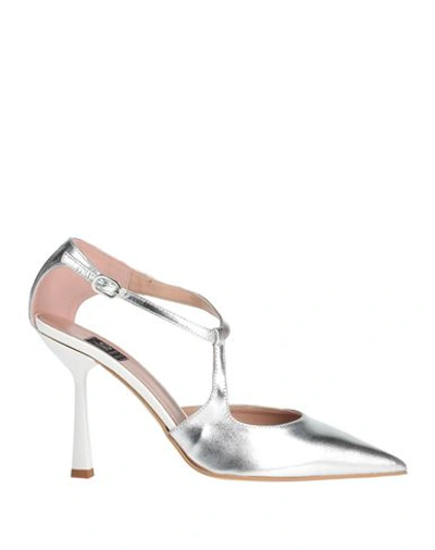 Shop Islo Isabella Lorusso Woman Pumps Silver Size 6 Soft Leather