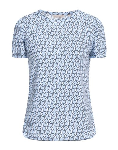 Shop Camicettasnob Woman T-shirt Light Blue Size 12 Polyamide, Elastane